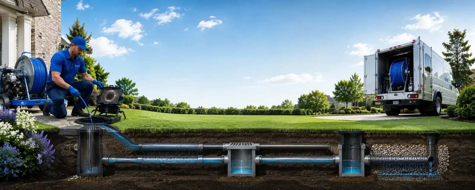 Outdoor drain cleaning information for Redford, MO
